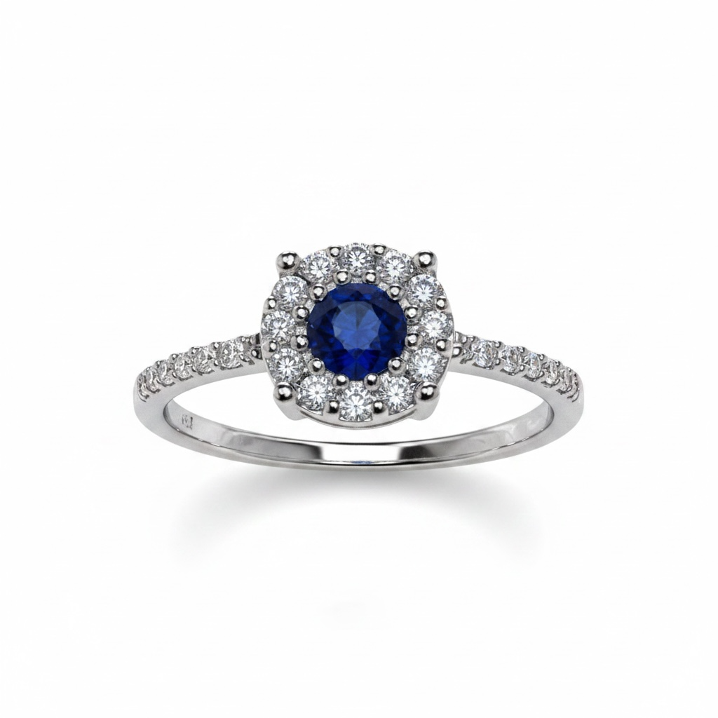 Sapphire and diamond ring in 750% BELLE EPOQUE gold ART.264857ZB