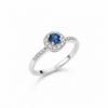 Anello zaffiro e diamanti BELLE EPOQUE art. AN591