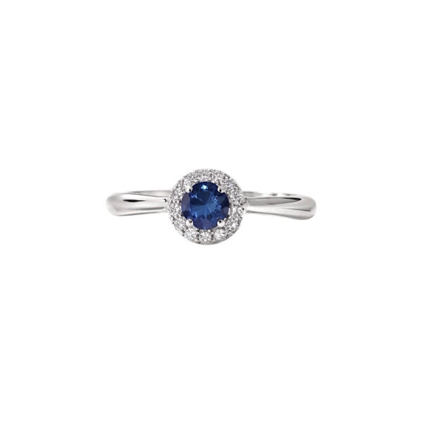 Anello con zaffiro e diamanti art. AN1452
