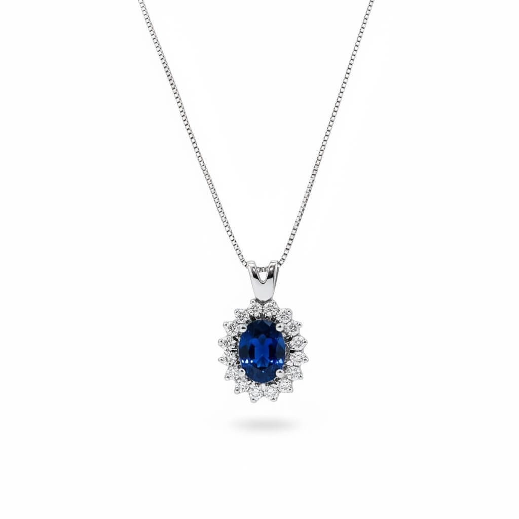 Girocollo Zaffiro Oro e Diamanti BON TON  Art. CD484