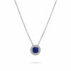 Blue Sapphire Pendant Gold and Diamonds Art. CD253