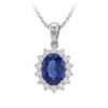 BON TON gold diamond sapphire pendant art. CD258