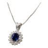 Girocollo zaffiro oro  e diamanti BON TON  Art. CD623