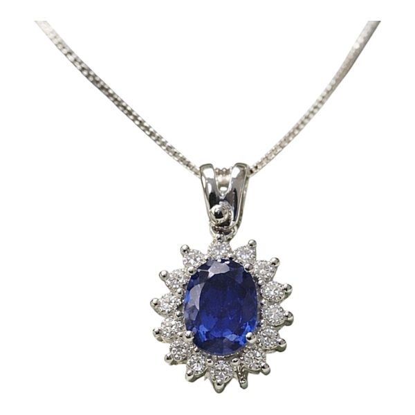 Girocollo Zaffiroe Diamanti  BON TON Art. CD191-1