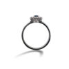 Anello con zaffiro e diamanti  oro bianco BON TON art. AN2187-1
