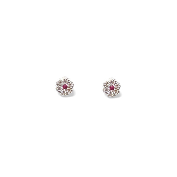 Orecchini con rubini e diamanti FIORE Art.OR1216