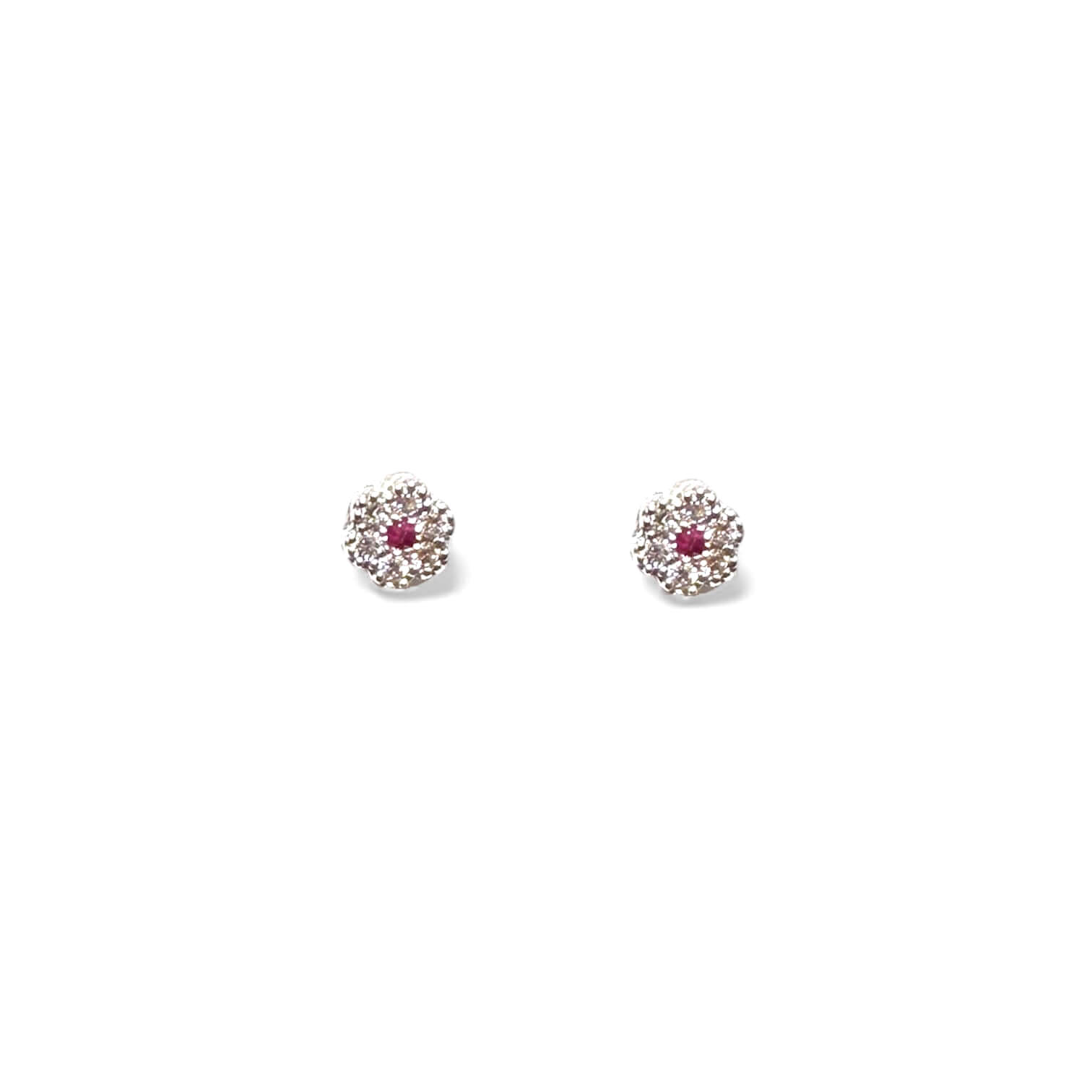 Orecchini con rubini e diamanti FIORE Art.OR1216