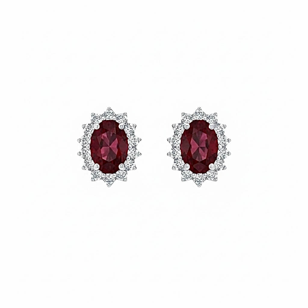 Orecchini Rubini Oro e Diamanti BON TON Art. OR943