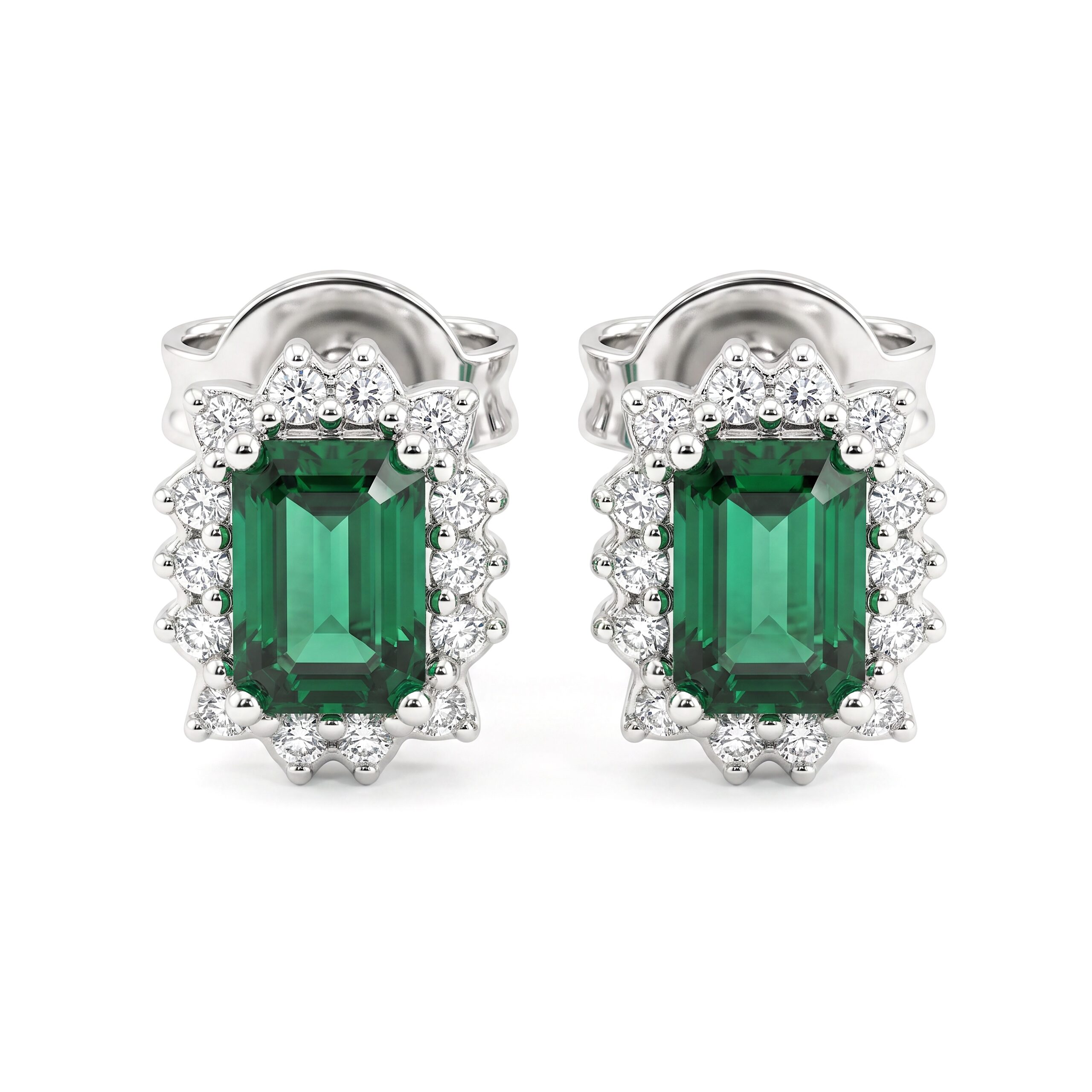 Orecchini smeraldi e diamanti BON TON  Art.OR986-3