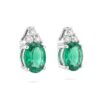 Emerald earrings white gold GEMS ART. OR631