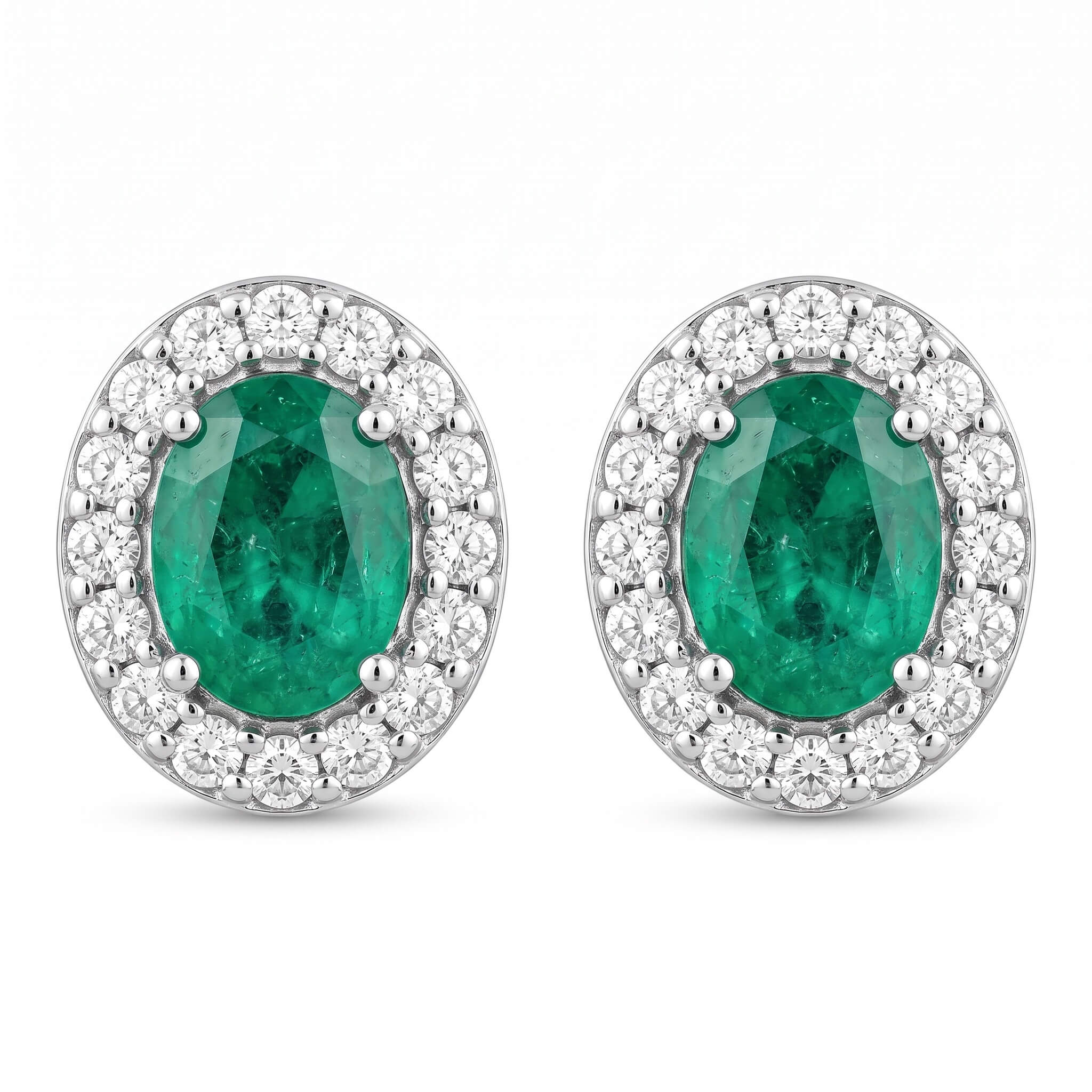 Orecchini smeraldi e diamanti BELLE EPOQUE art. OR1073