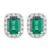 BELLE EPOQUE gold emerald and diamond earrings Art.OR1571-1