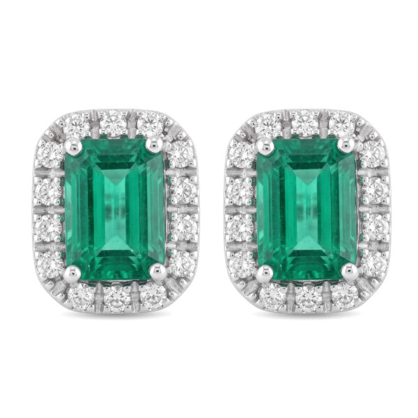 BELLE EPOQUE gold emerald and diamond earrings Art.OR1571-1