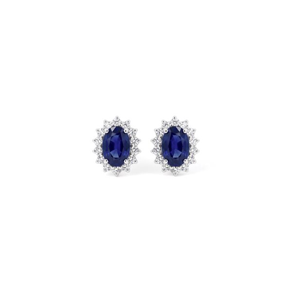 Earrings with Sapphires and Diamonds BON TON Art. OR1166