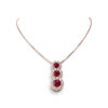 Trilogy pendant Rubies Gold and diamonds BELLE EPOQUE Art. CD1144