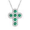 pendente smeraldo diamanti oro 18kt cipolla dal 1950 gioiellieri palermo 2 1 gioielleria palermo Pendente croce oro bianco e diamanti Art. GR468