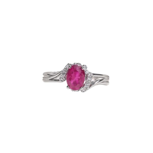 Anello diamanti e rubino  GEMME Art. CIPRUB