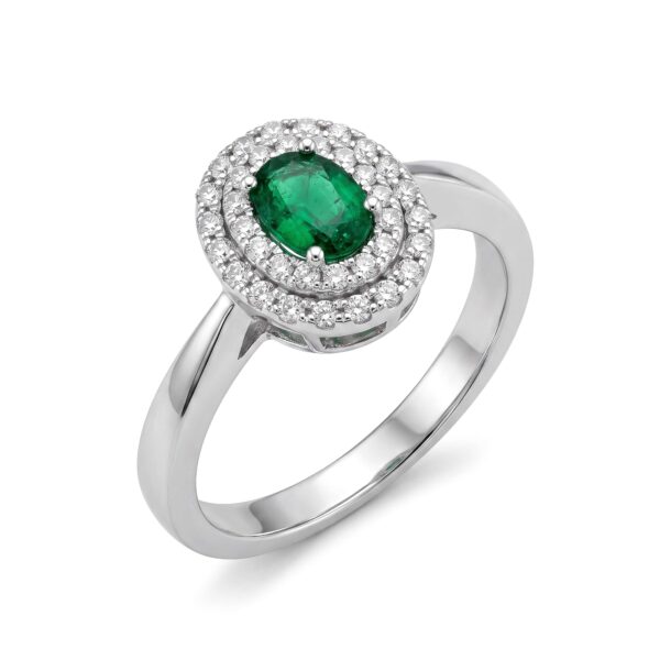 Anello smeraldo oro e diamanti BELLE EPOQUE Art. CIP056480