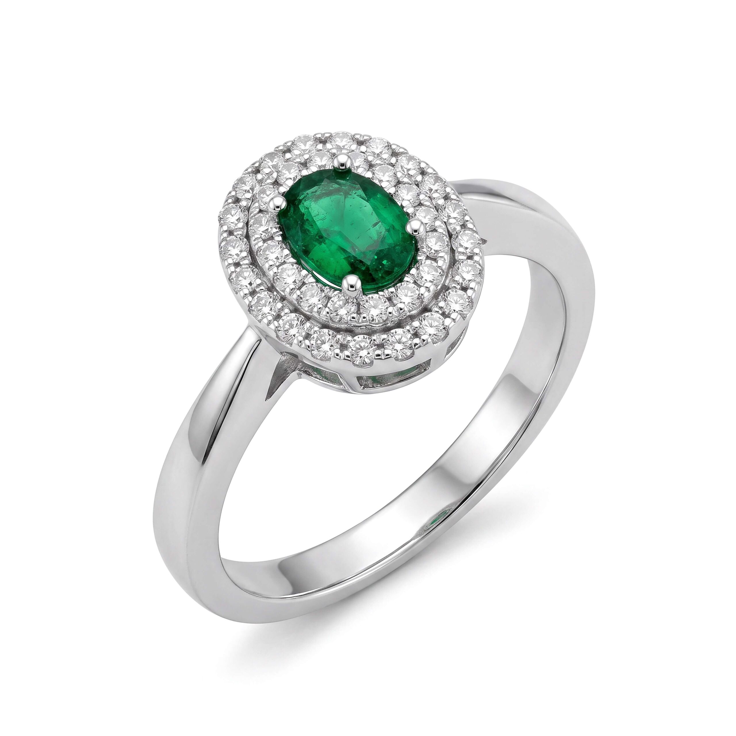Anello smeraldo oro e diamanti BELLE EPOQUE Art. CIP056480