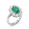 Emerald diamond and gold ring BON TON art. AN2077