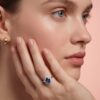 Anello zaffiro blu e diamanti  BON TON Art. AN2665