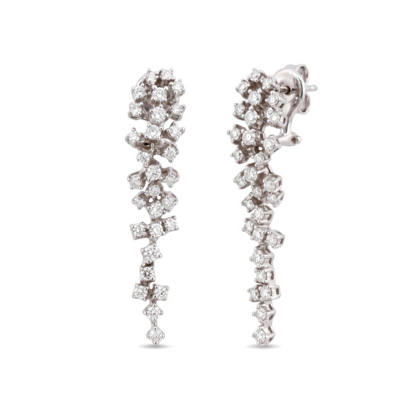 White gold diamond earrings Art. OR673