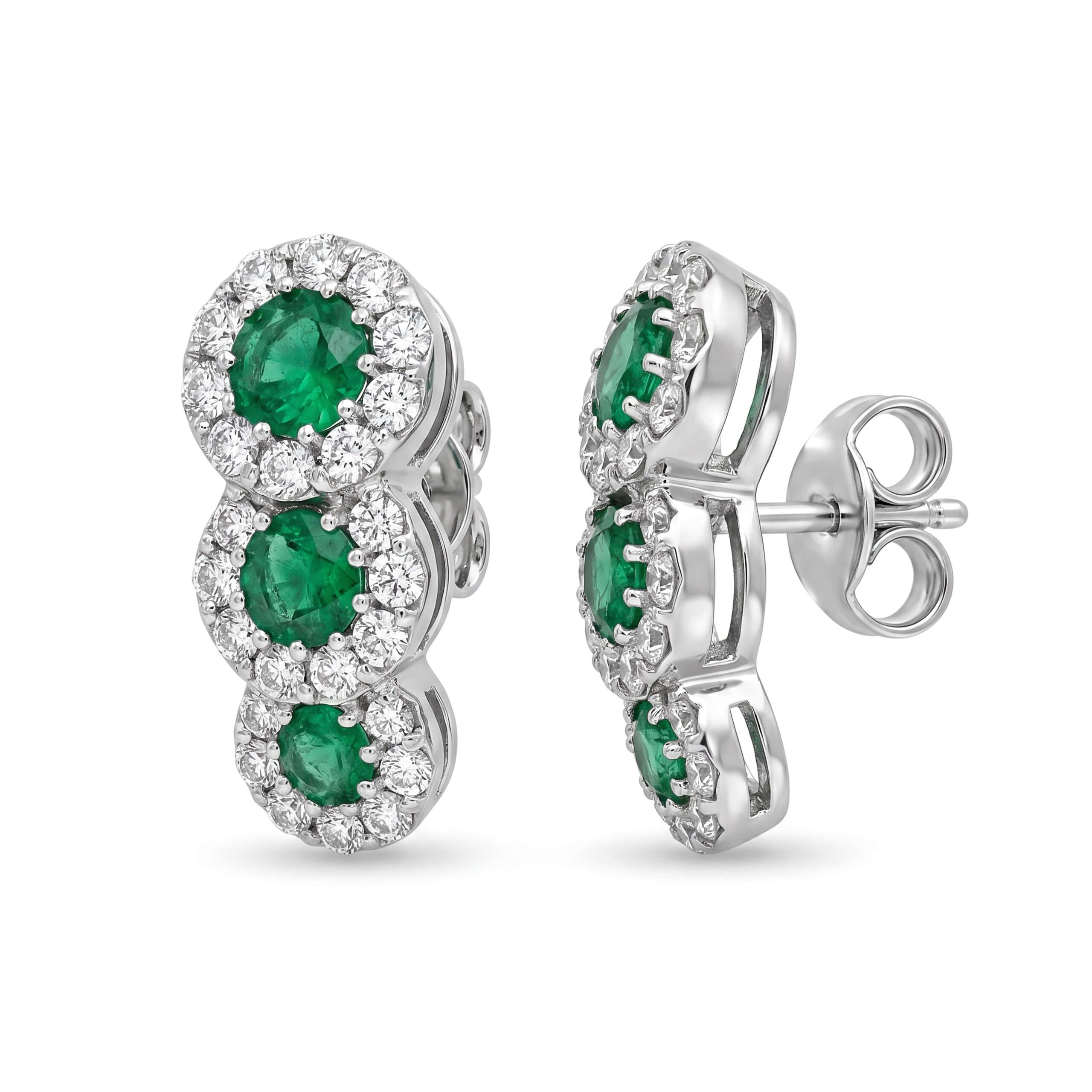 Orecchini smeraldi e diamanti BELLE EPOQUE art. OR1238-5