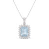 Girocollo acquamarina diamanti BON TON oro Art. CD914