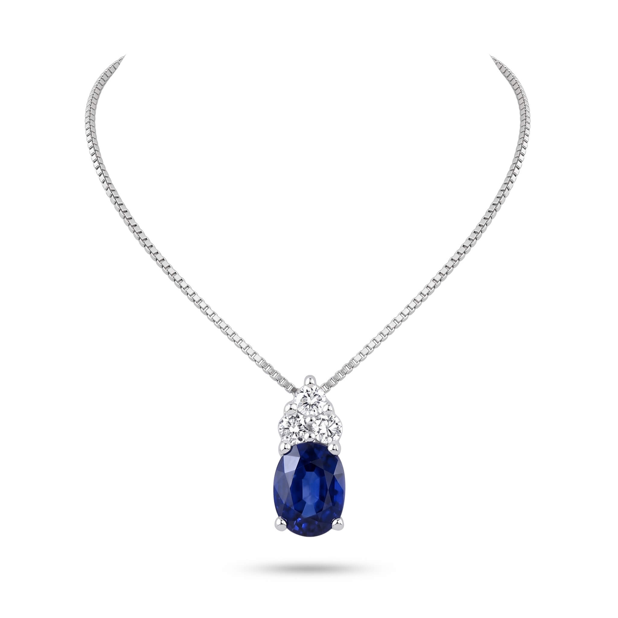 Pendente zaffiro e diamanti Gemme Art. CD1173-3