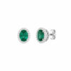 Emerald earrings white gold BELLE EPOQUE art. OR1601