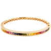 Bracciale rigido rainbow con zaffiri multicolor art. A00049RB11