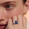 Anello in oro zaffiro e diamanti GEMME  art. AN1917
