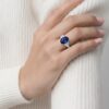 Anello Zaffiro oro e diamanti GEMME art. AN3055