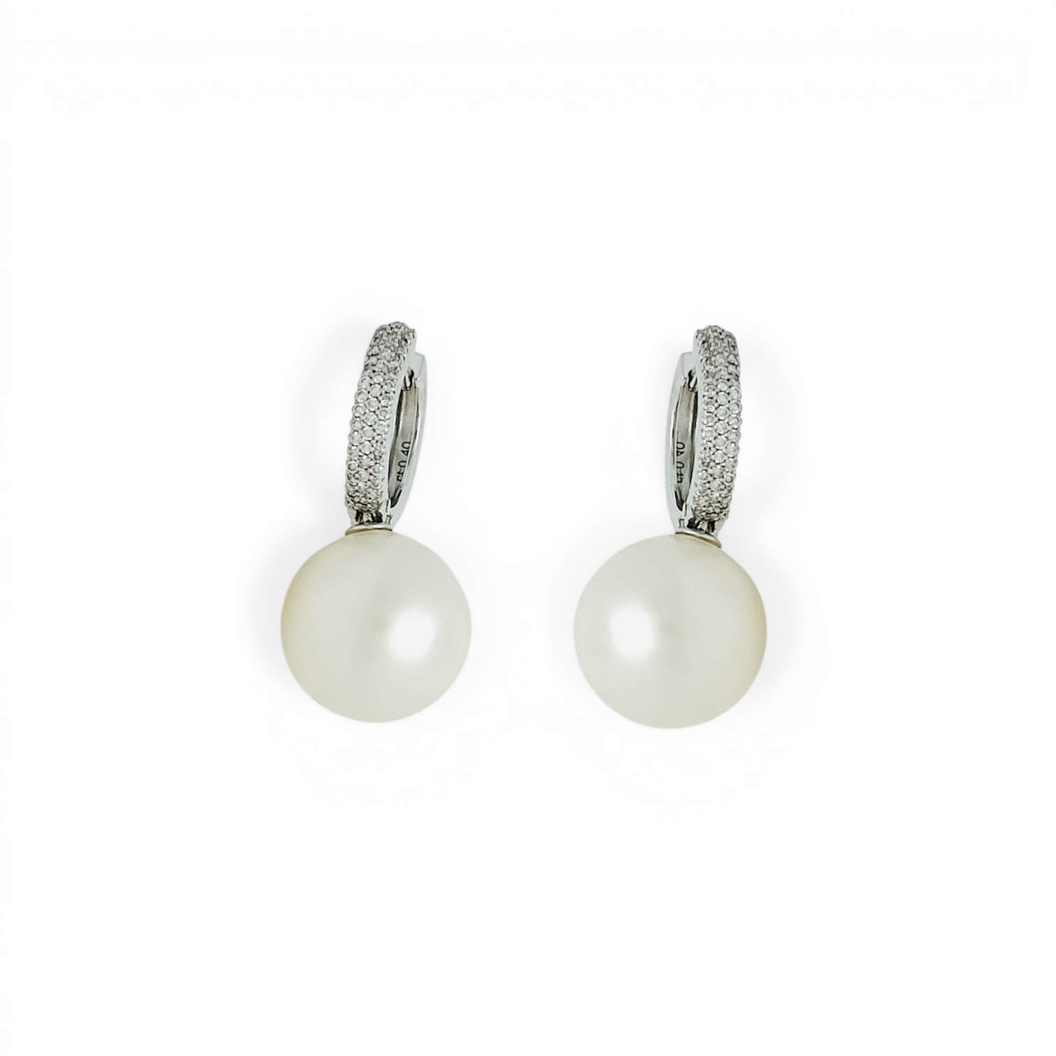 Orecchini di perle AUSTRALIA e diamanti art. OPA21