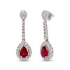 Gold and diamond rubies earrings Art. OR1371