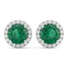 Emerald and diamond earrings Art.OR774
