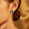 BELLE EPOQUE emerald and diamond earrings Art. OR1402