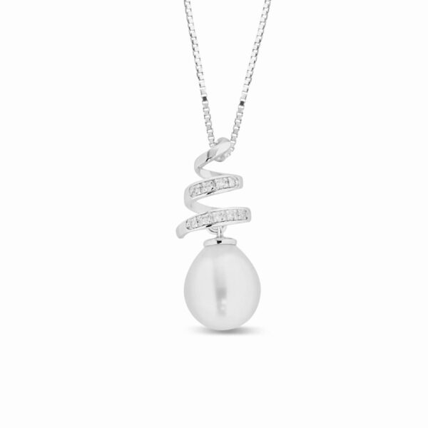 Girocollo pendente perla oro e diamanti  Art. CL3033PB