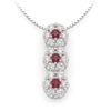 BELLE EPOQUE Gold and Diamond Ruby Pendant Art. CD318