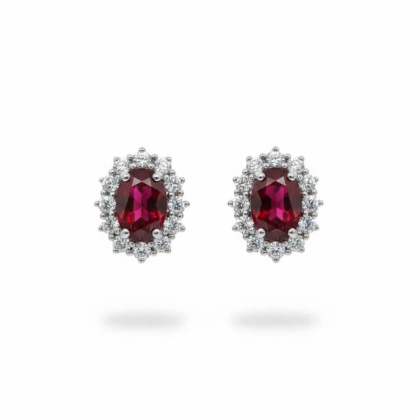 Orecchini con diamanti e rubini BON TON  art. OR262