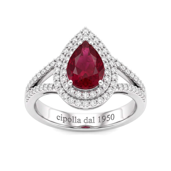 anello rubino diamanti oro cipolla dal 1950 gioiellieri palermo 1 gioielleria palermo Anello rubino e diamanti Belle Epoque Art. AN743