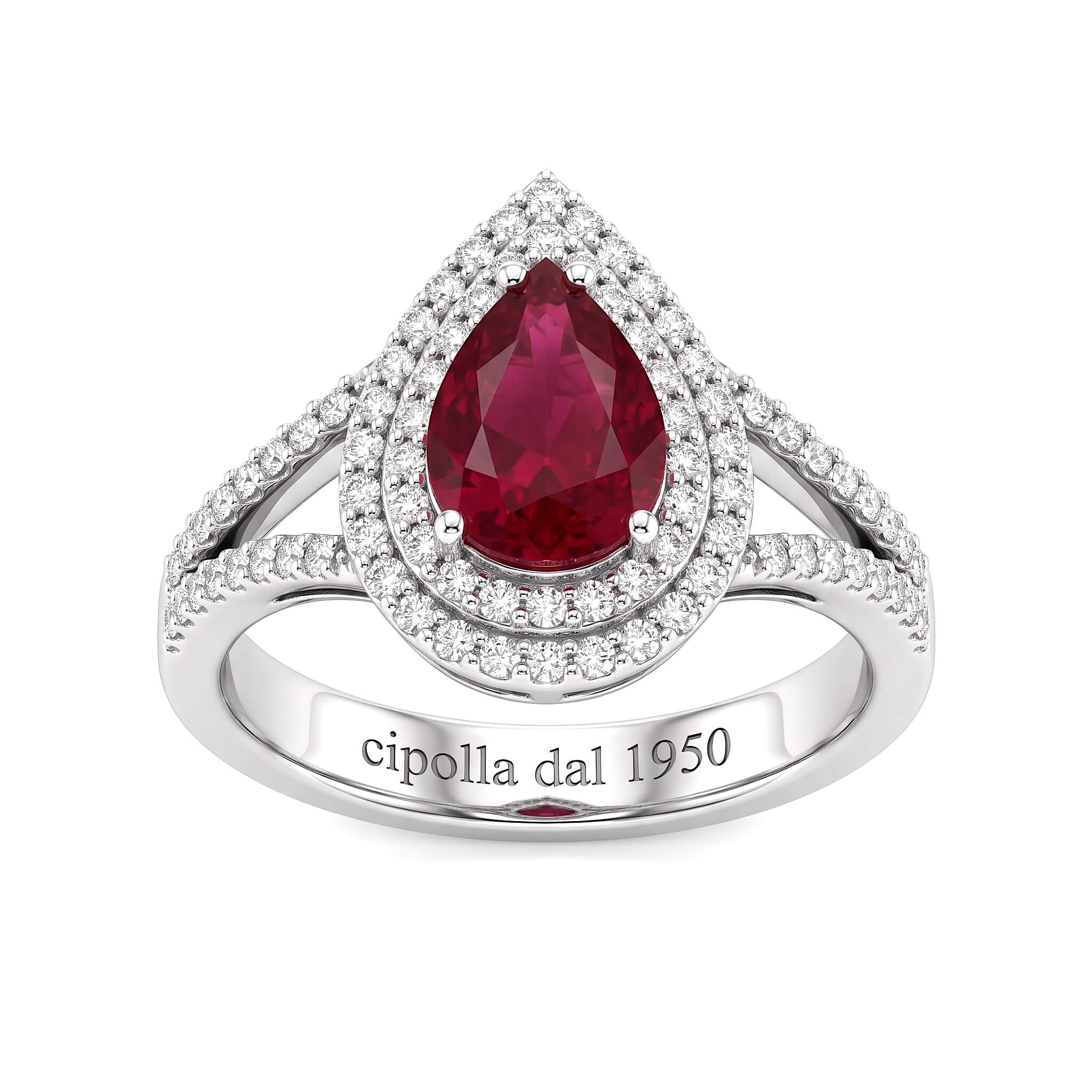 Anello rubino e diamanti Belle Epoque Art. AN743