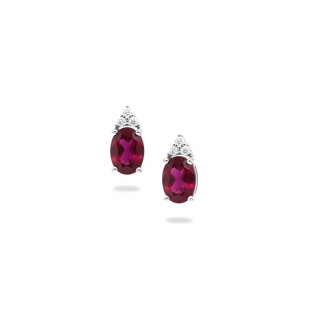 Orecchini rubini e diamanti GEMME art. OR627