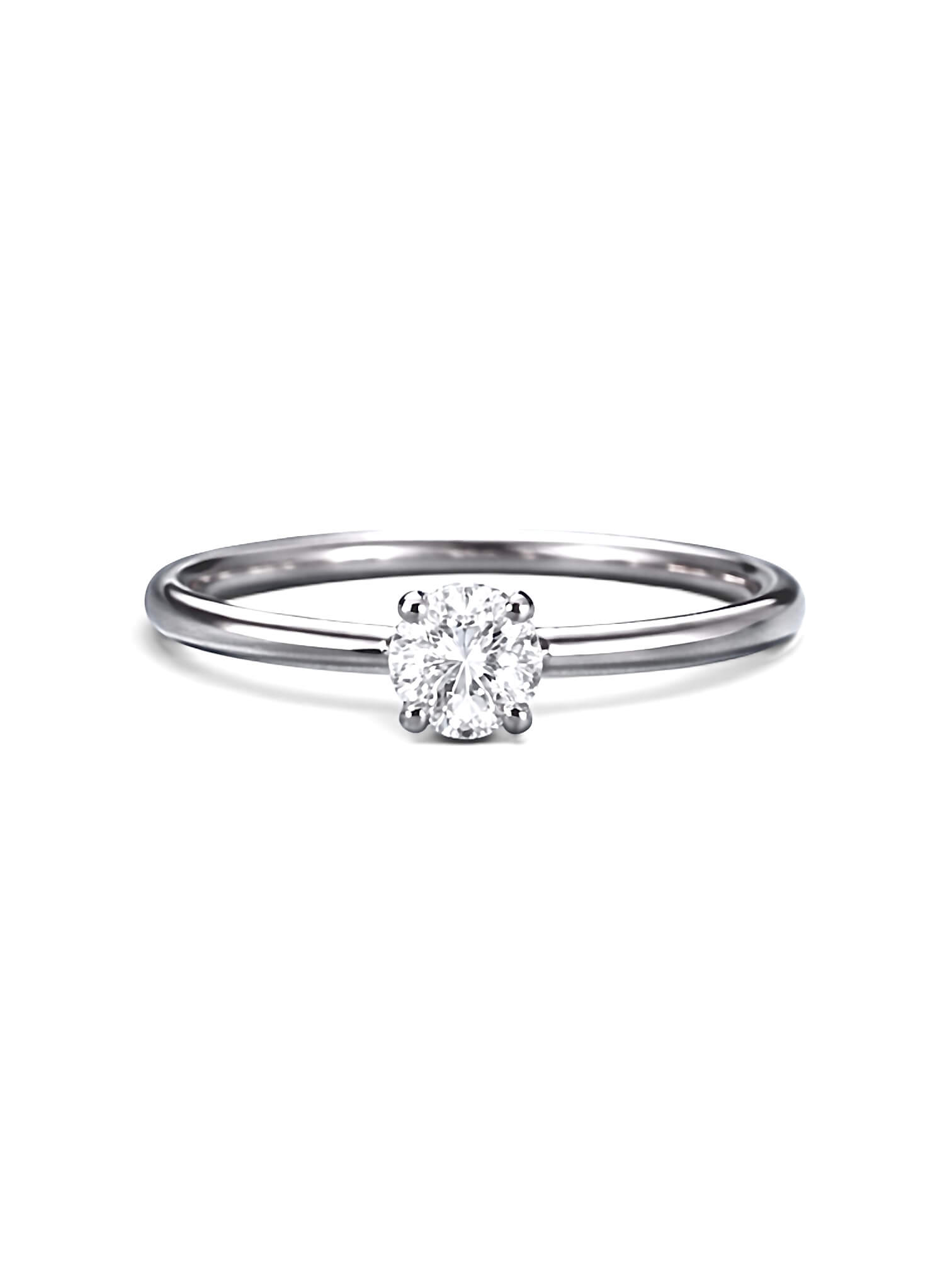 Anello solitario SOGNO diamanti  oro bianco 750% Art. CIPAN01
