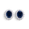 Blue Gold and Diamonds Sapphire Earrings Art. OR815