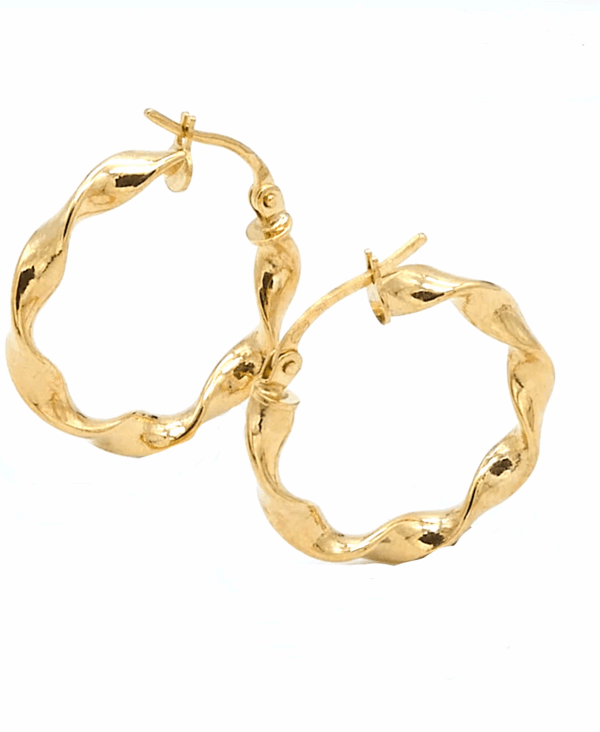 Orecchini a cerchio  in oro giallo 18 kt Art. ORCE21