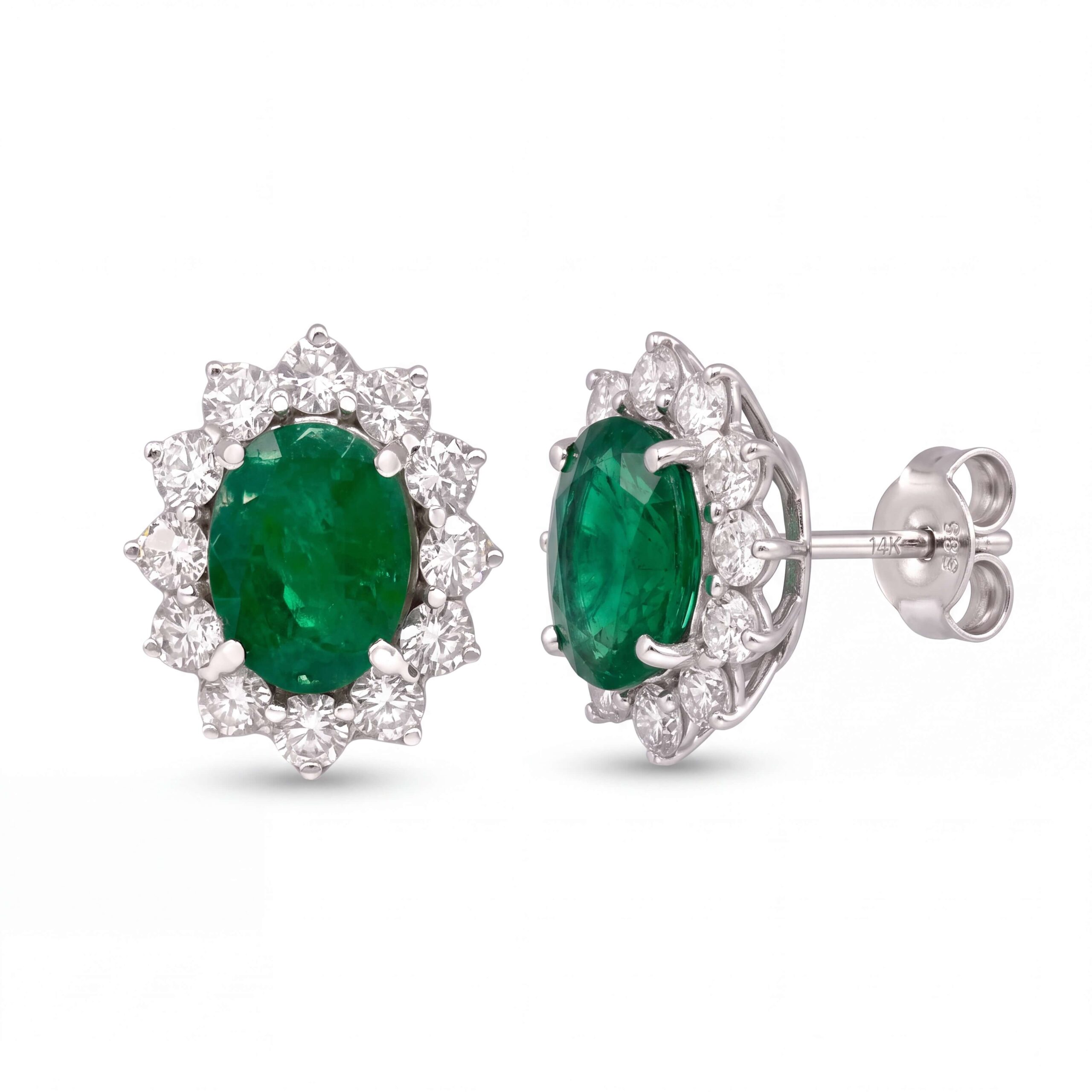 Orecchini smeraldi oro e diamanti BON TON art. OR371