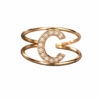 Anello iniziale in oro rosa art. AN-C R