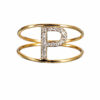 Anello iniziale in oro e diamanti art. AN-P G