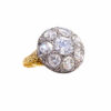 Anello toppa oro giallo e  diamanti  ART. TOPAN06